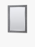 Yearn cobblestone rectangular wall mirror silver (British brand)