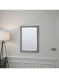 Yearn cobblestone rectangular wall mirror silver (British brand)