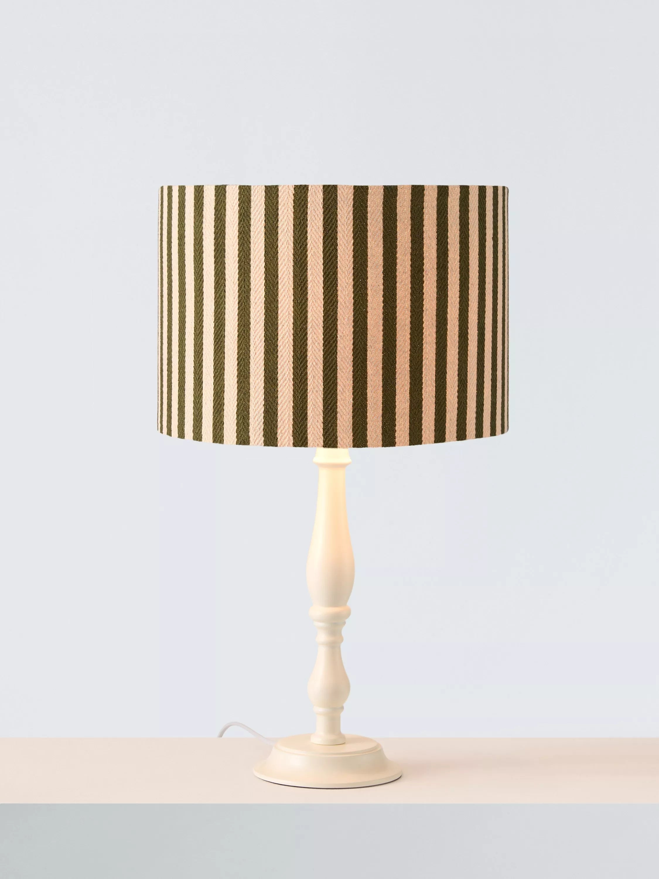 John Lewis Herringbone Stripe Drum Lampshade 25cm Diameter