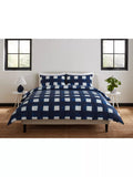 Jasper Conran London Brushed Check duvet cover set single, UK version