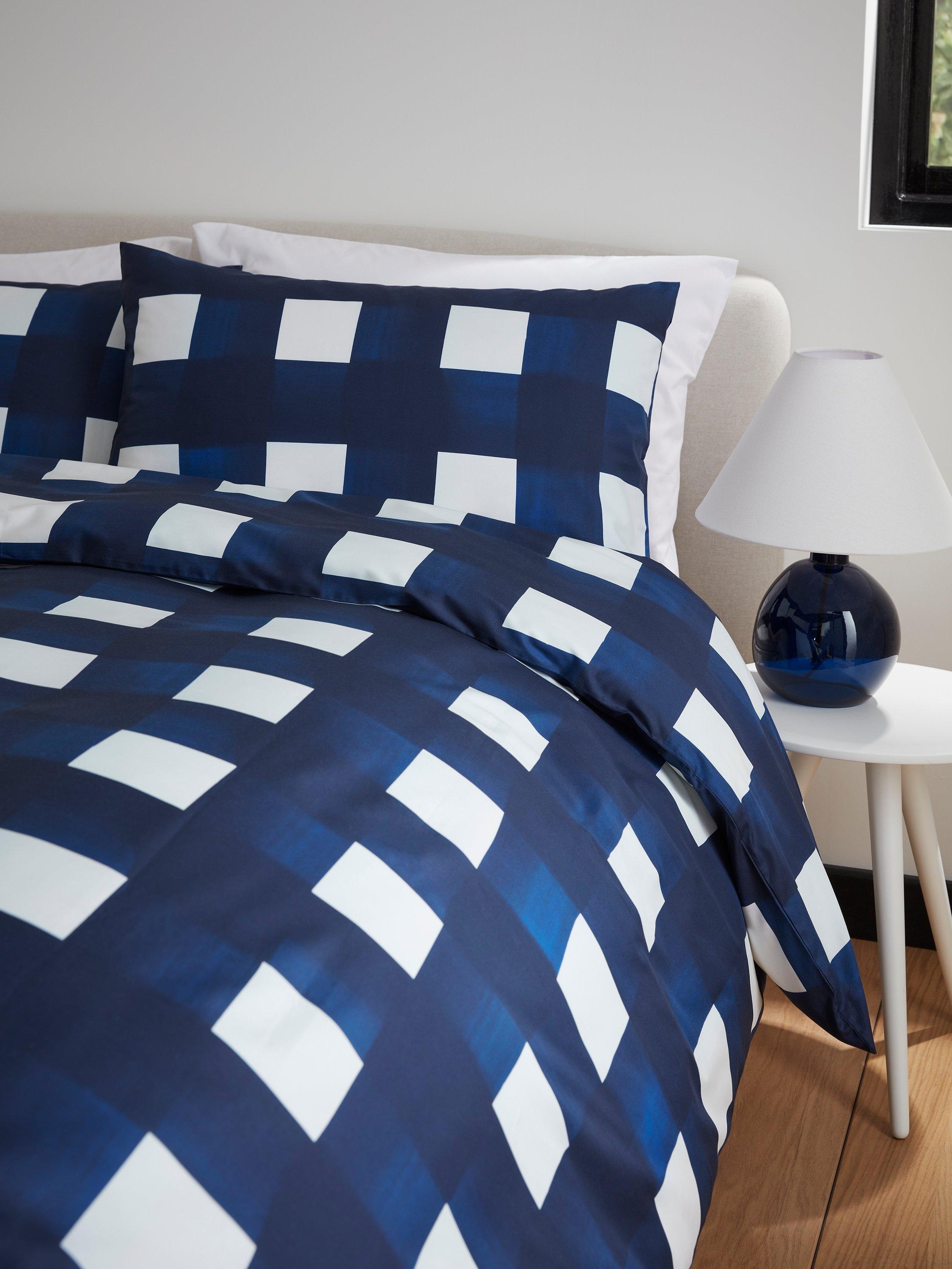 Jasper Conran London Brushed Check duvet cover set single, UK version
