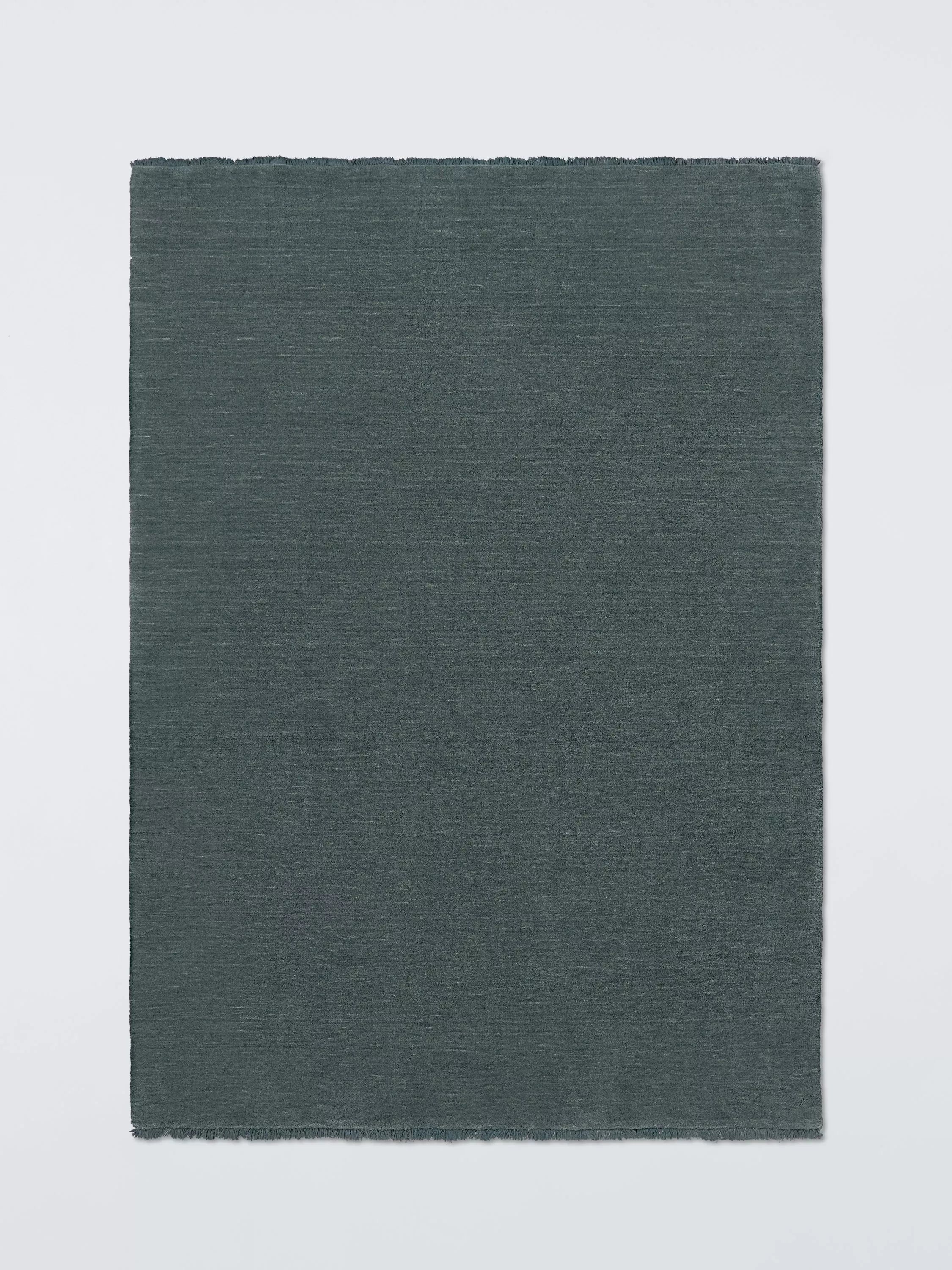John Lewis Plain New Zealand Wool Rich Hand Woven Rug 80x140cm