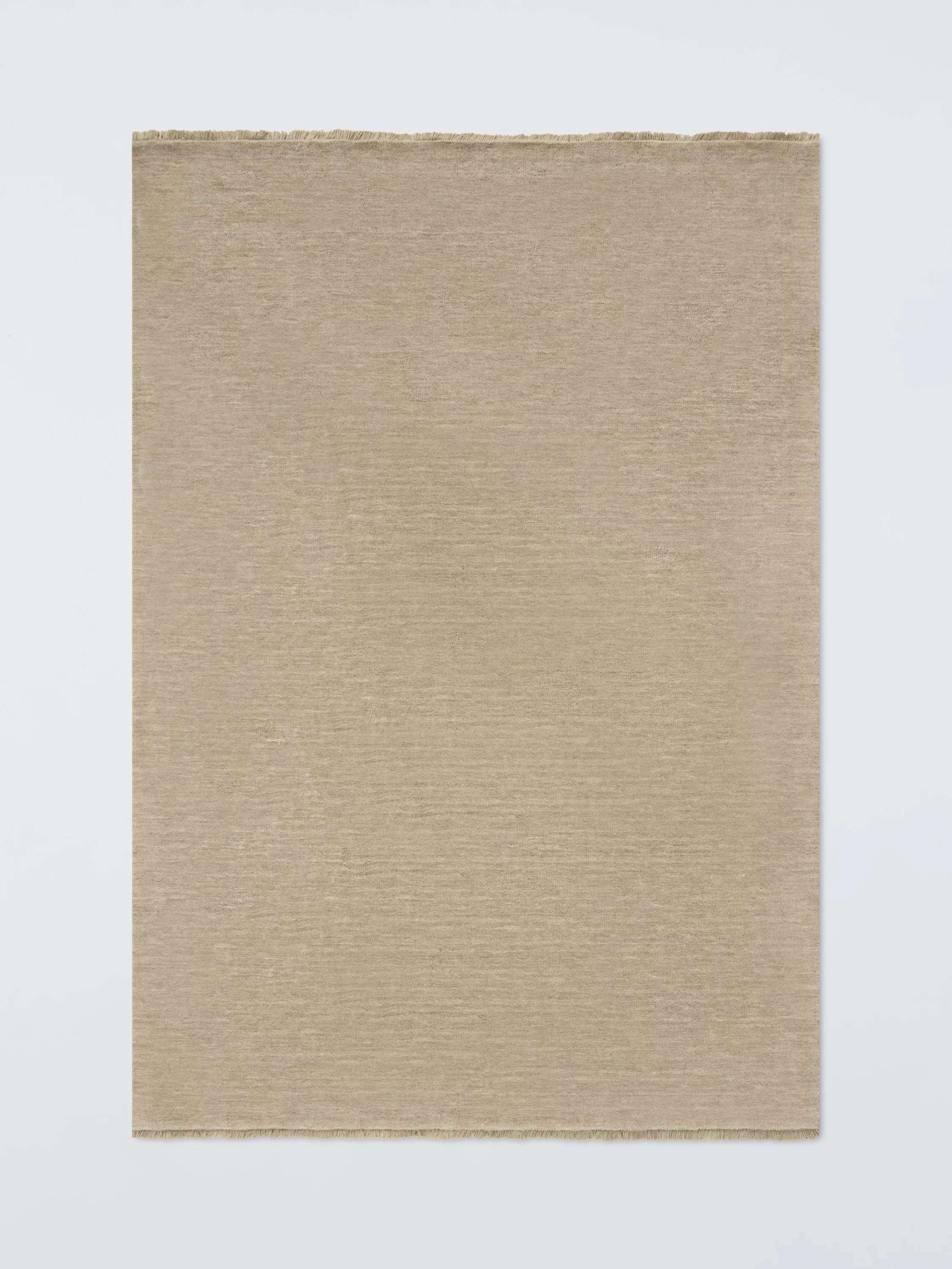 John Lewis Plain New Zealand Wool Rich Hand Woven Rug 80x140cm