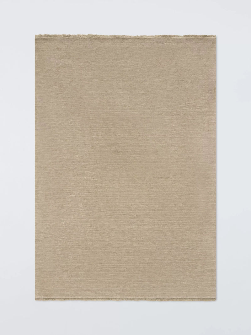John Lewis Plain New Zealand Wool Rich Hand Woven Rug 80x140cm