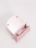 Phase Eight pure suede evening bag pale pink, imported from the UK