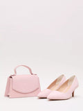 Phase Eight pure suede evening bag pale pink, imported from the UK