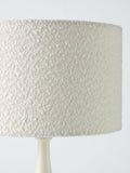 John Lewis Ameena boucle cylinder lampshade in white (British brand)
