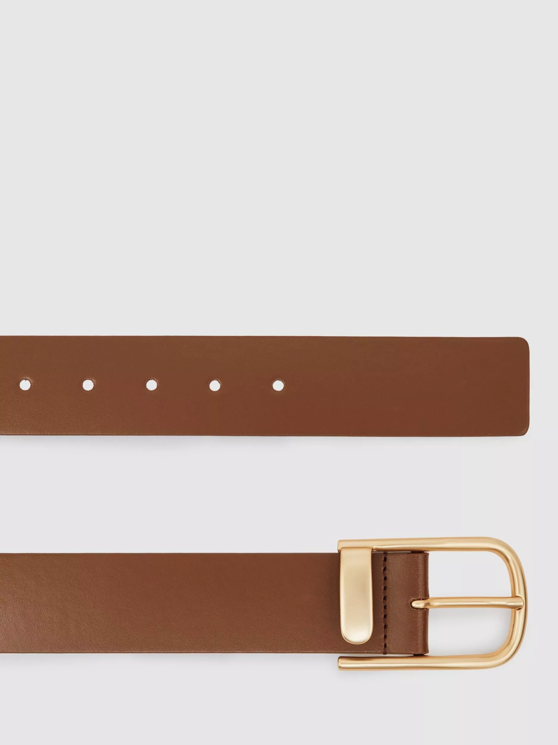 Reiss leather belt tan regular width, UK version