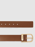 Reiss leather belt tan regular width, UK version