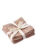 WHEAT baby muslin cloths pack of 2 rose dust, imported from the UK