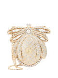Dune London gold diamante clutch bag with chain strap (British brand)