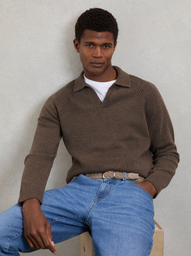 Reiss Jesse woven belt in Light Stone, imported from the UK