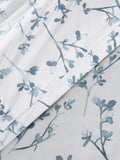 John Lewis Elena percale duvet cover set double floral blue, imported from the UK