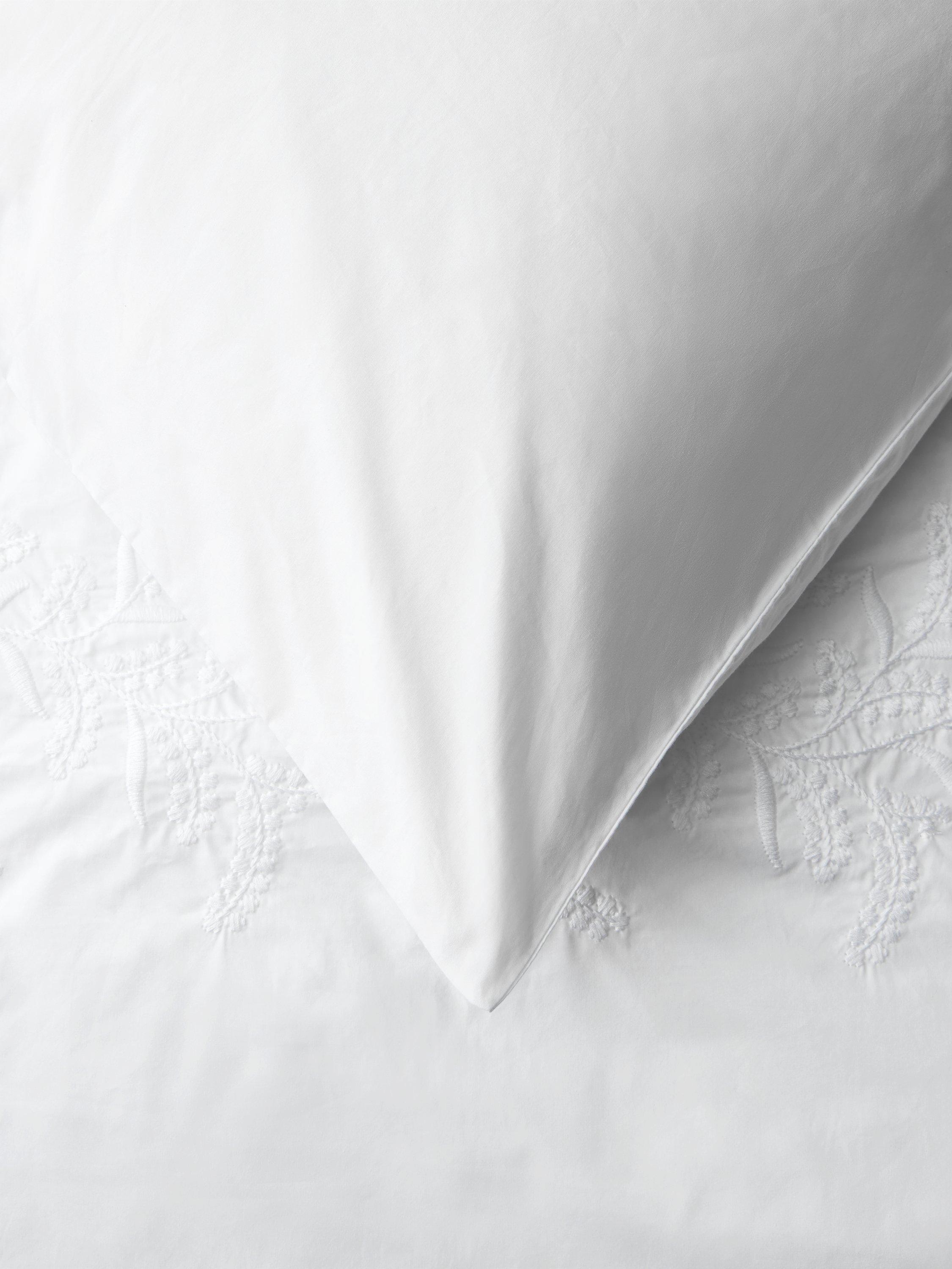 John Lewis embroidered percale duvet cover set 300 thread count (British brand)