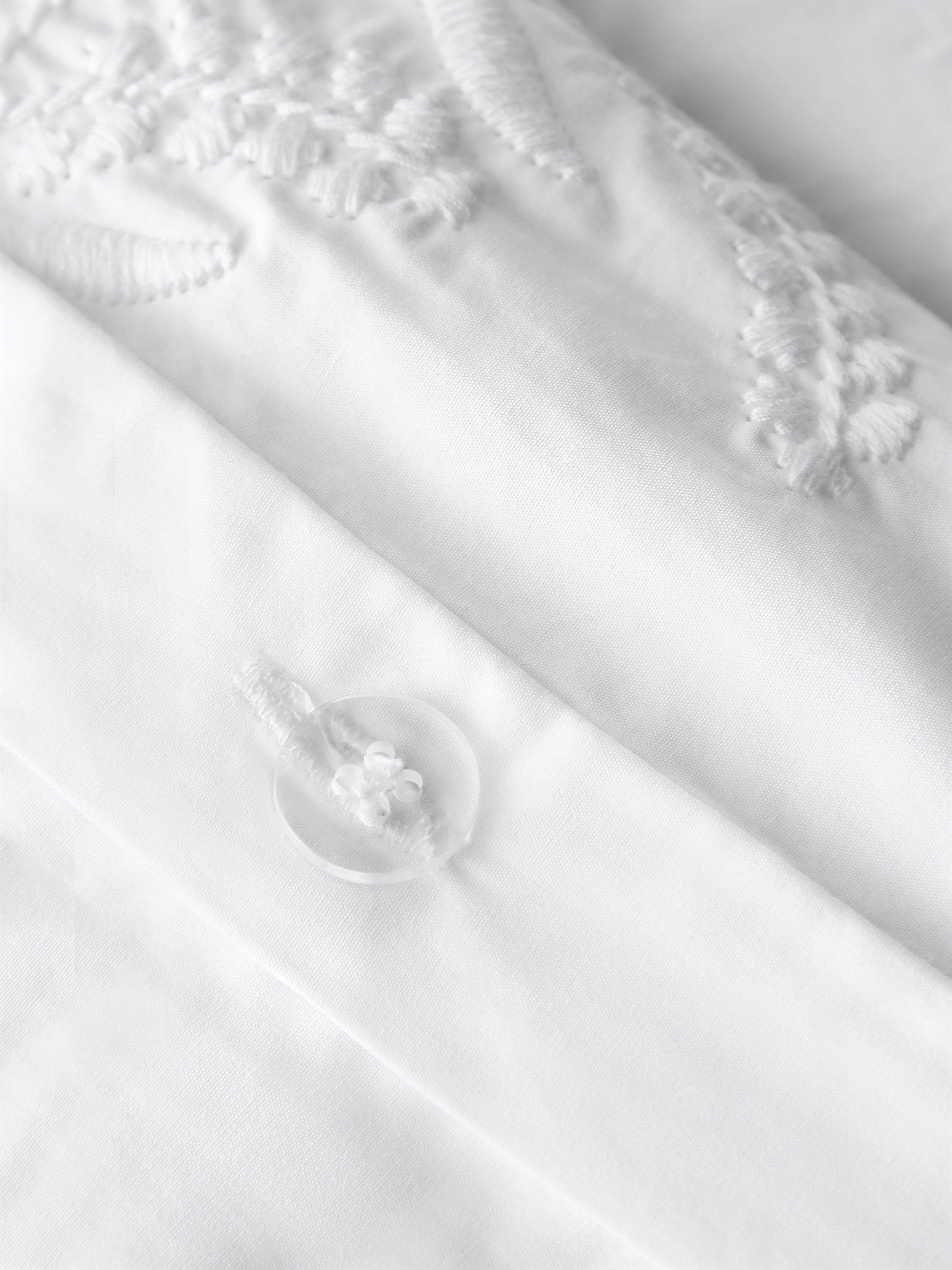 John Lewis embroidered percale duvet cover set 300 thread count (British brand)