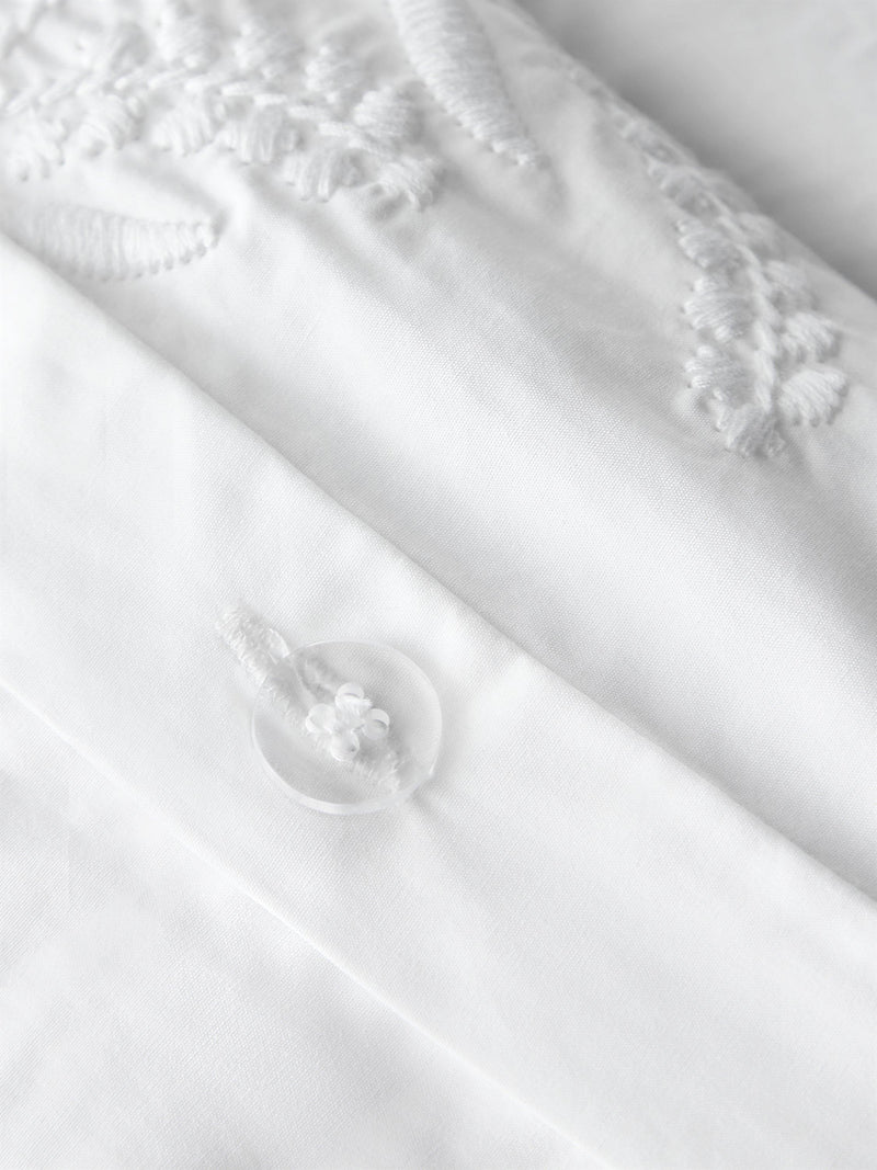 John Lewis embroidered percale duvet cover set 300 thread count (British brand)