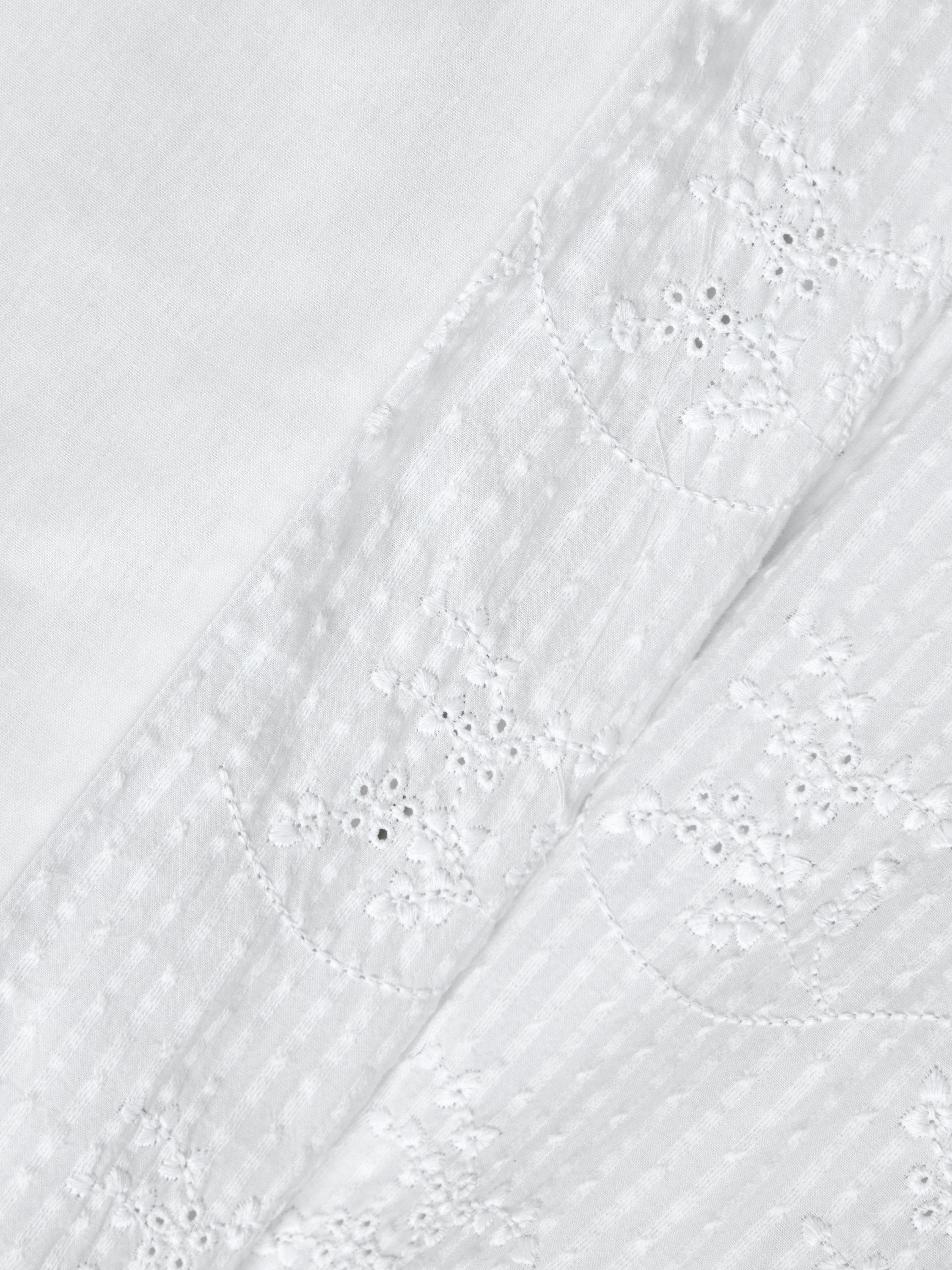 John Lewis Hemsby embroidered white duvet cover set double - British product