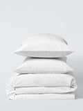 John Lewis Hemsby embroidered white duvet cover set double - British product