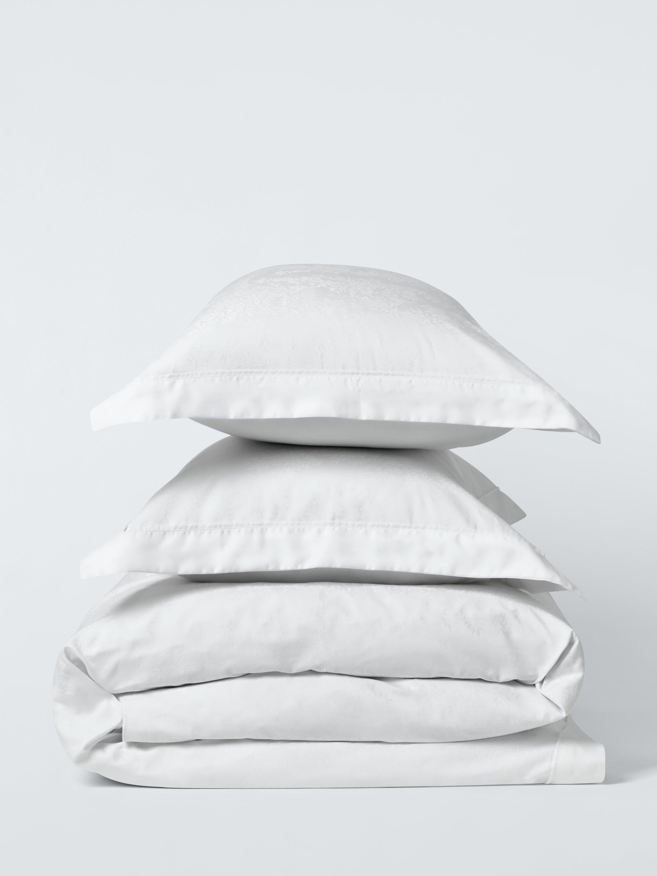 John Lewis Kaia white floral duvet set double, UK version