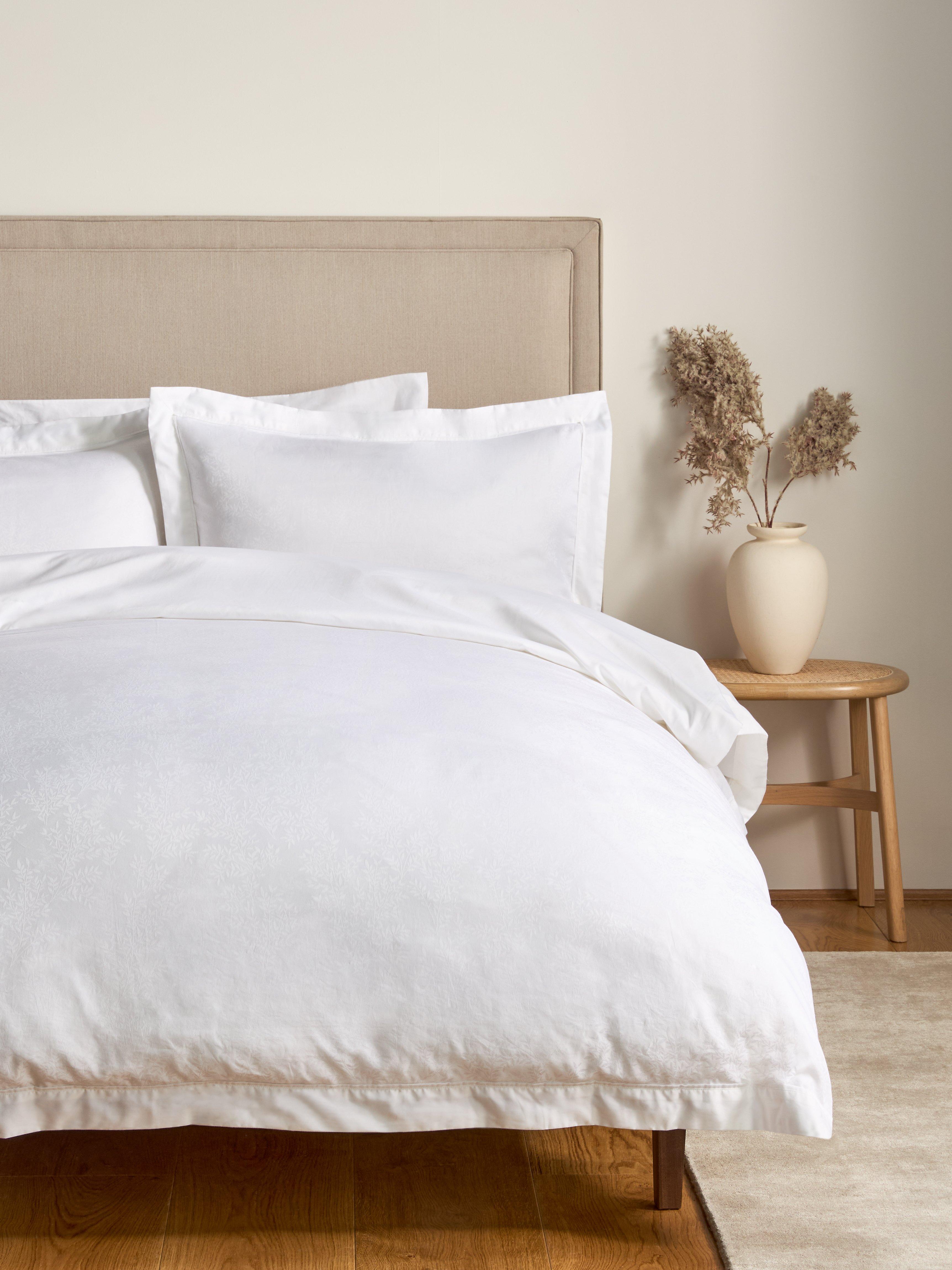 John Lewis Kaia white floral duvet set double, UK version