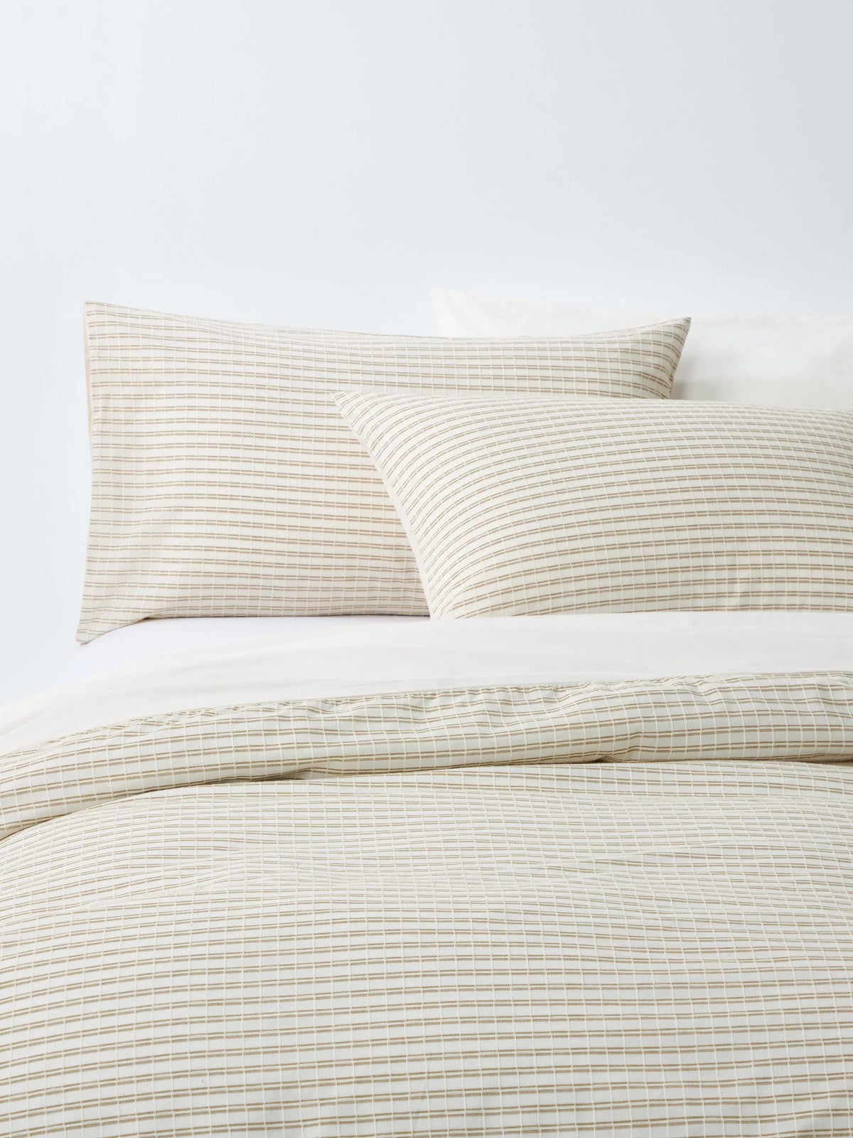 John Lewis double duvet cover set in cotton, imported from the UK