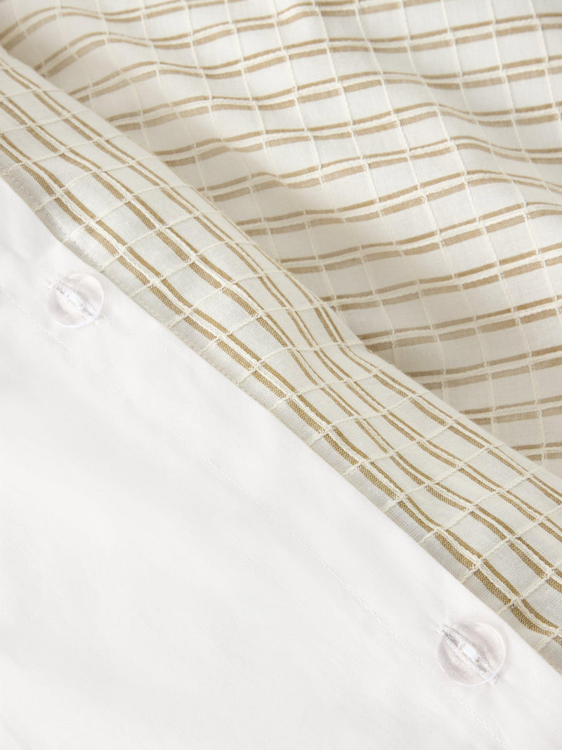 John Lewis double duvet cover set in cotton, imported from the UK