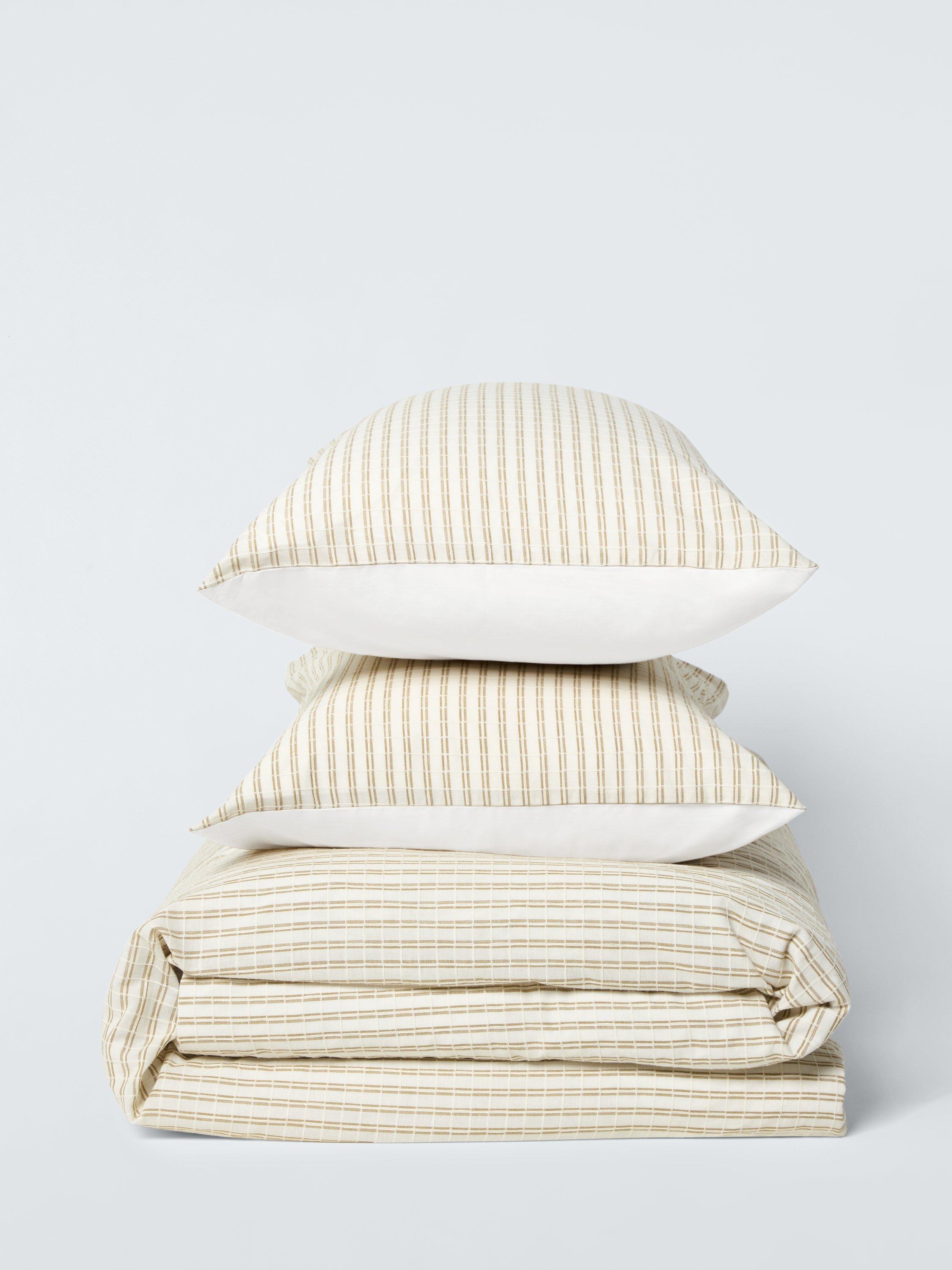 John Lewis double duvet cover set in cotton, imported from the UK