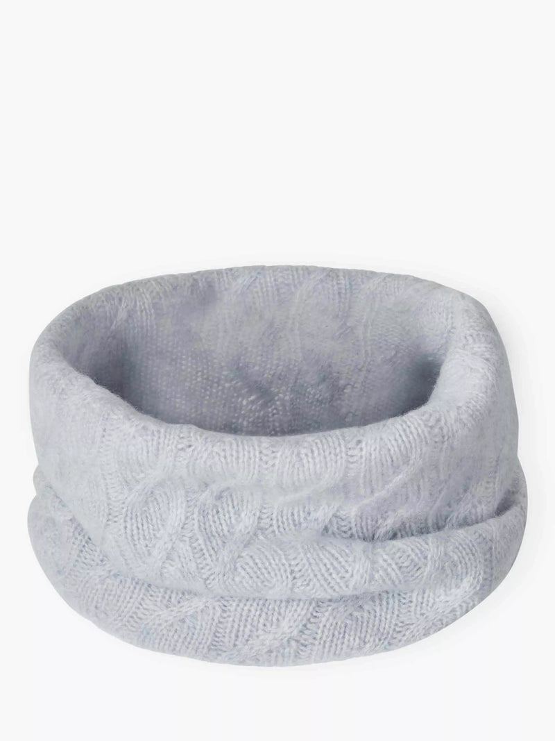 Brora cashmere snood Pearl 30x36cm (British brand)