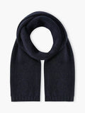 Brora Cashmere Knitted Scarf, Steel, One Size