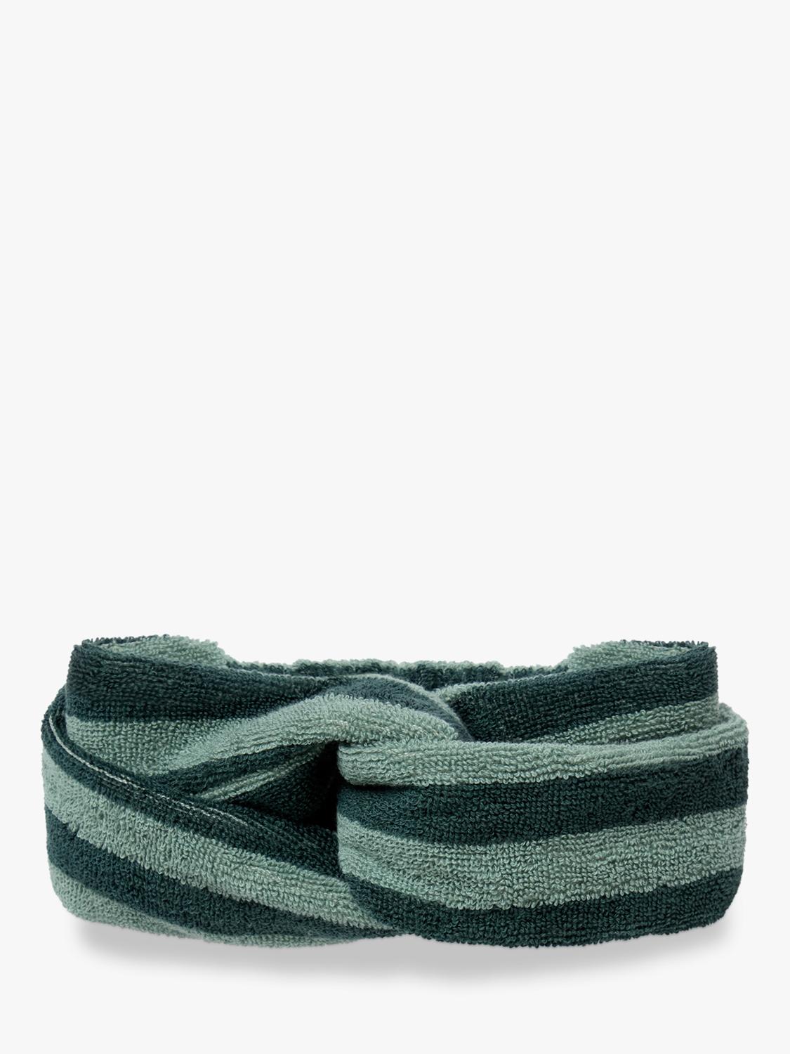 Piglet in Bed Pembroke stripe towelling headband - British product