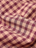 Piglet in Bed gingham bedding fig blush pink single, imported from the UK