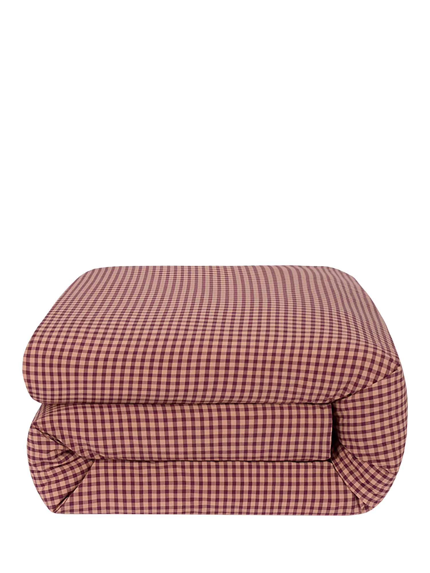 Piglet in Bed gingham bedding fig blush pink single, imported from the UK