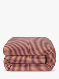 Piglet in Bed gingham bedding fig blush pink single, imported from the UK