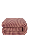 Piglet in Bed gingham bedding fig blush pink single, imported from the UK