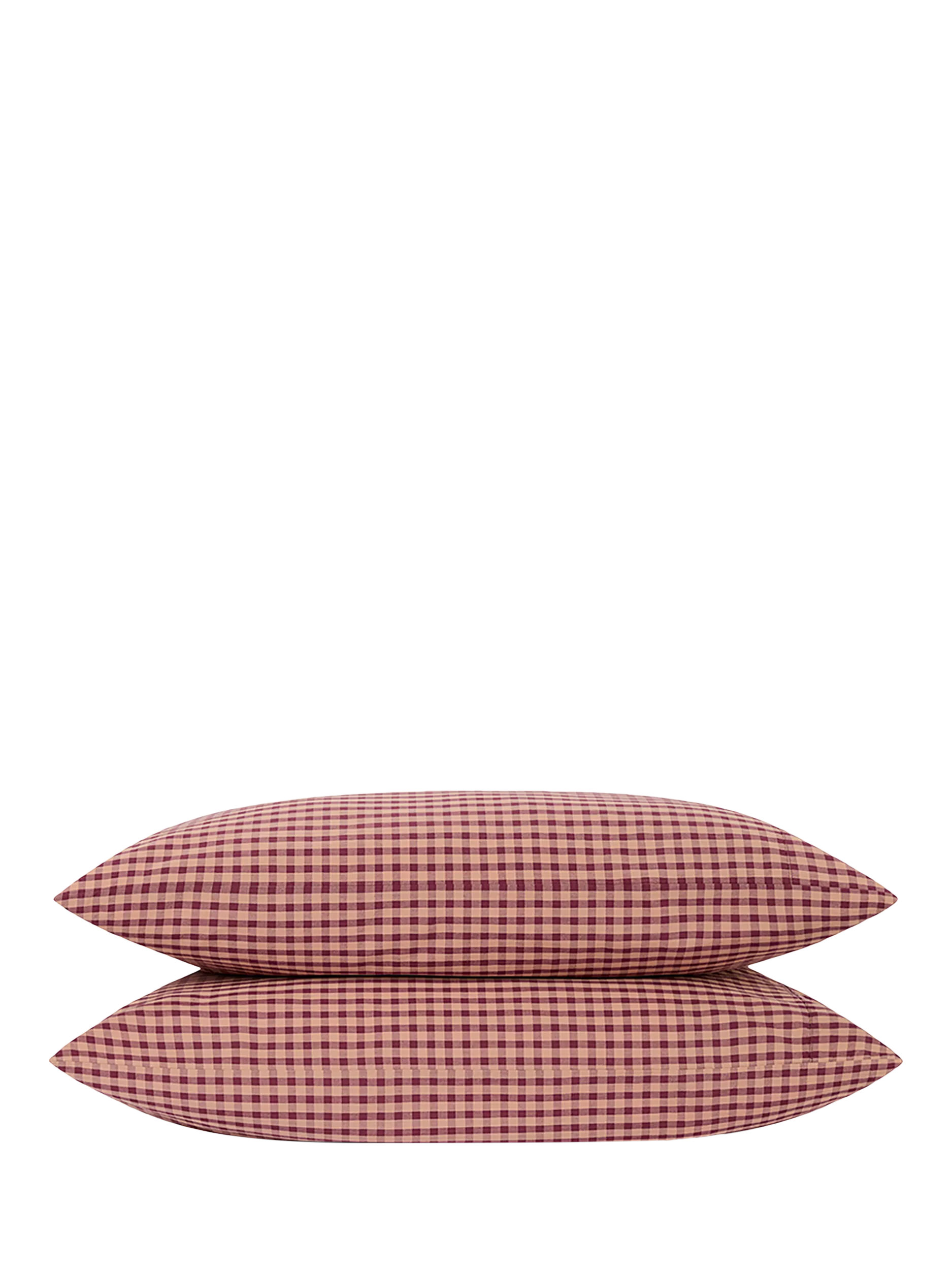 Piglet in Bed gingham bedding fig blush pink single, imported from the UK