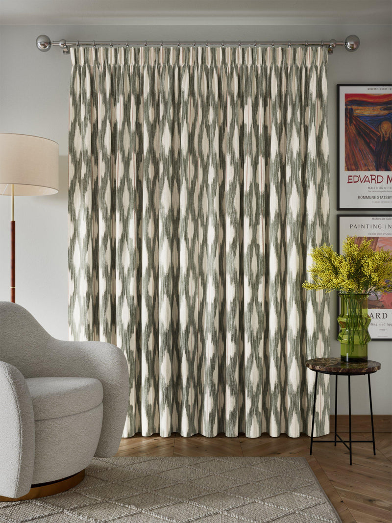 John Lewis woven lined pencil pleat curtains 167x137cm, imported from the UK