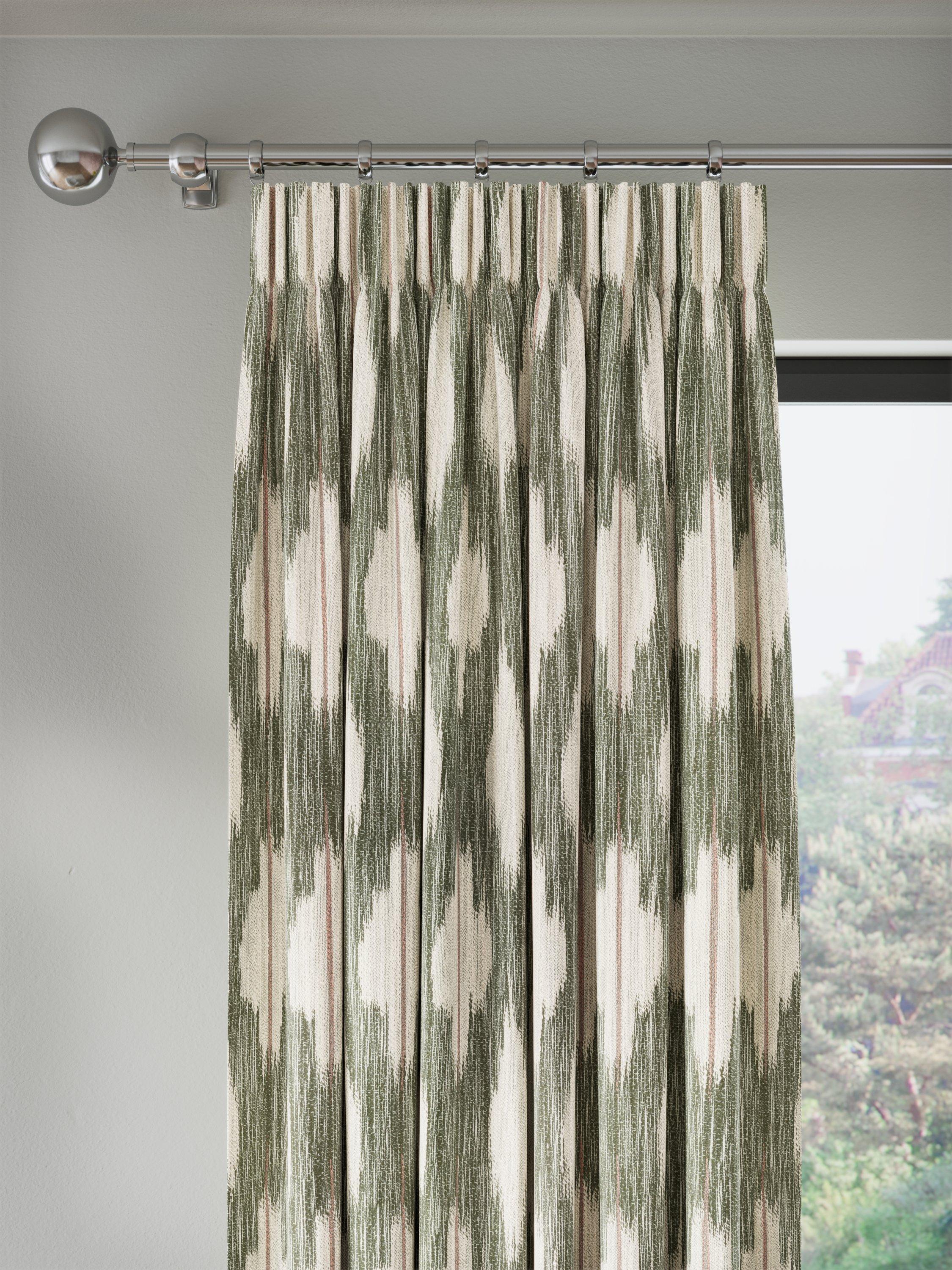 John Lewis woven lined pencil pleat curtains 167x137cm, imported from the UK