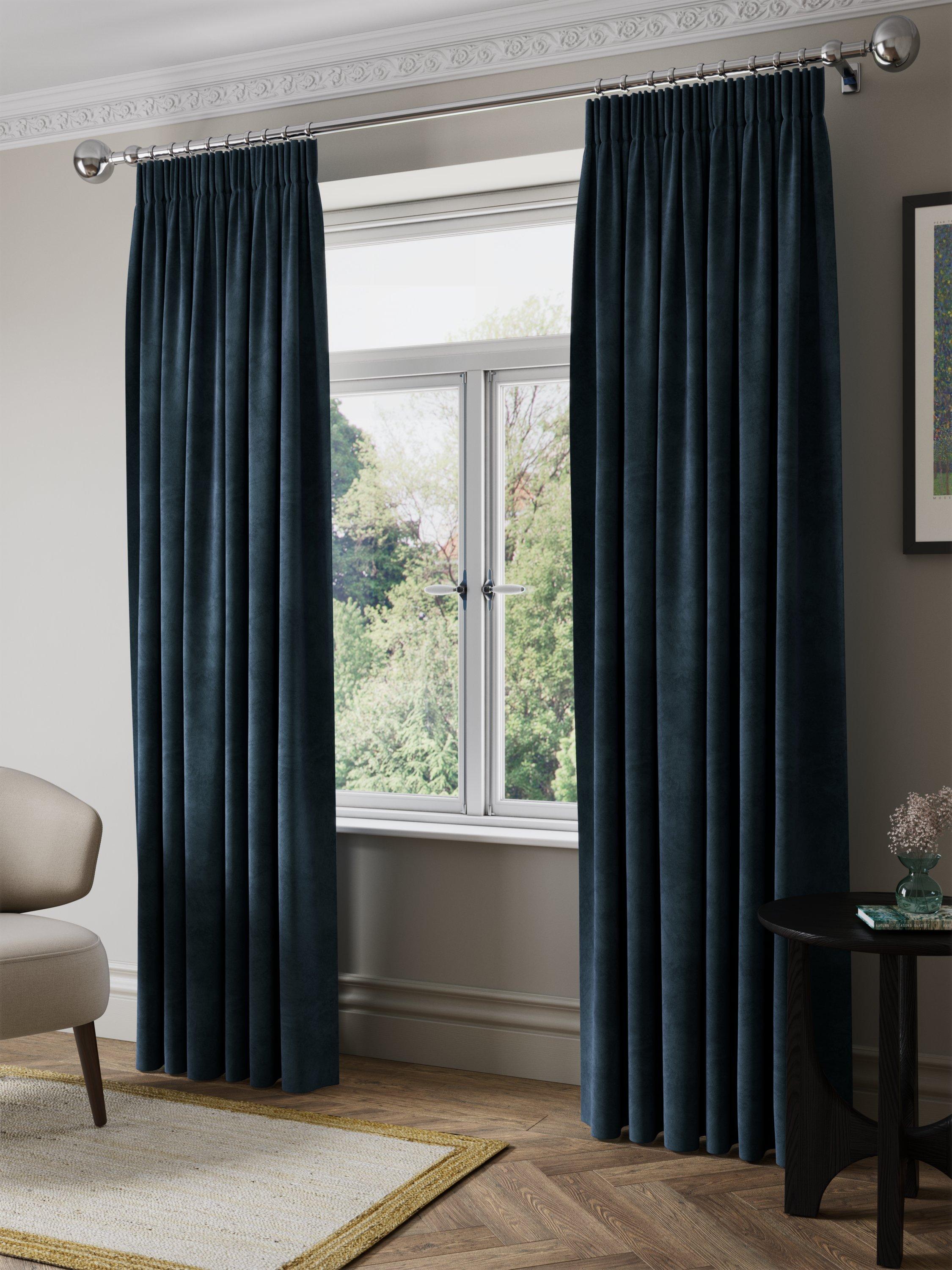 John Lewis blackout pencil pleat curtains 167x137cm - British product