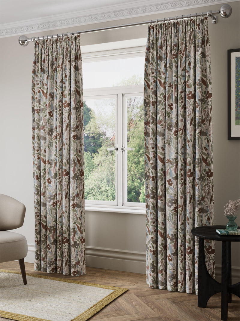 John Lewis Penelope floral weave lined curtains 167x137cm - British product