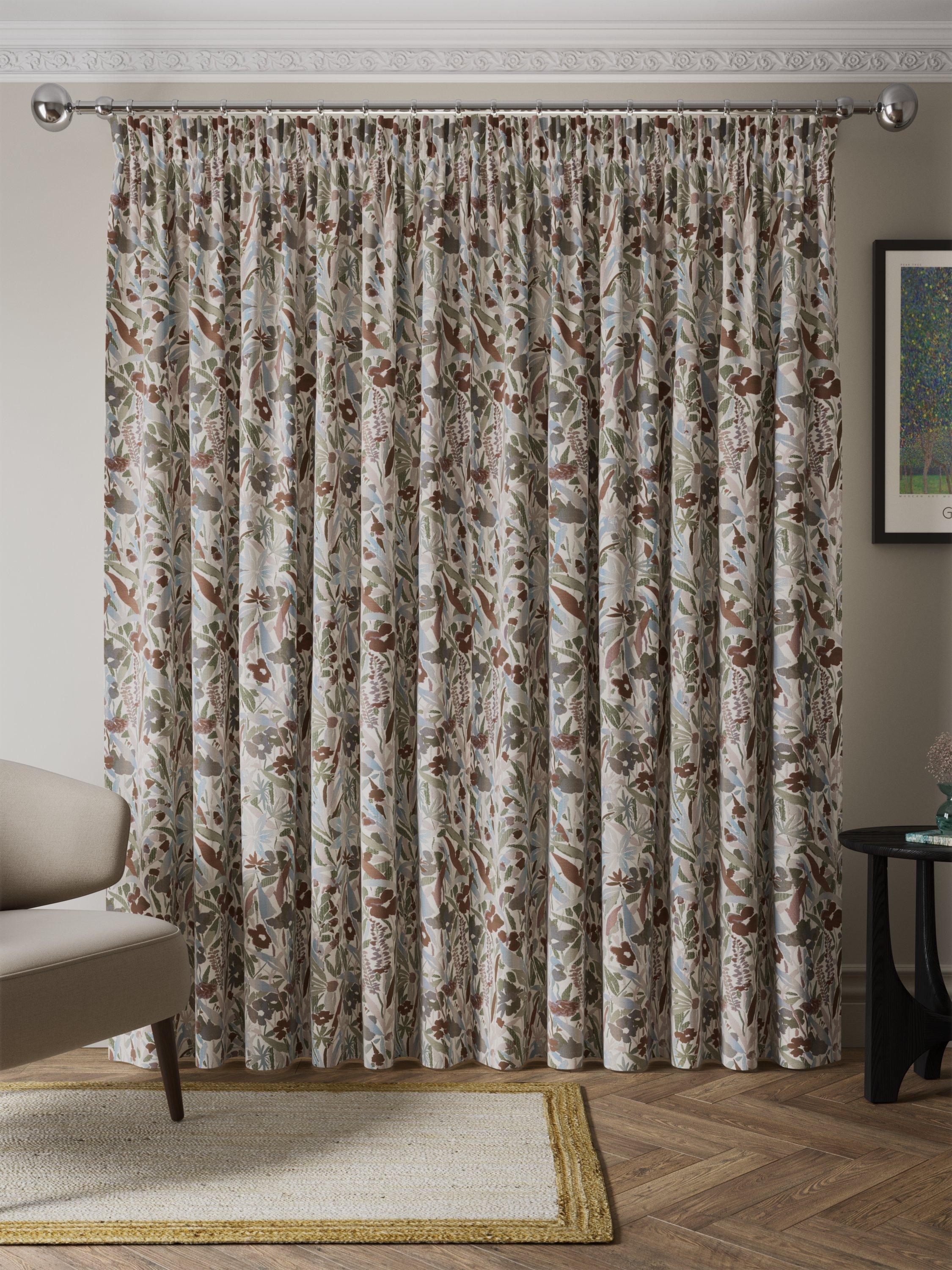 John Lewis Penelope floral weave lined curtains 167x137cm - British product