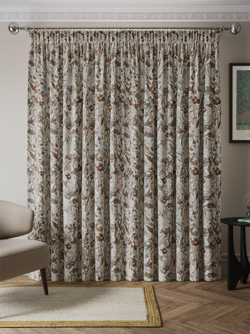John Lewis Penelope floral weave lined curtains 167x137cm - British product