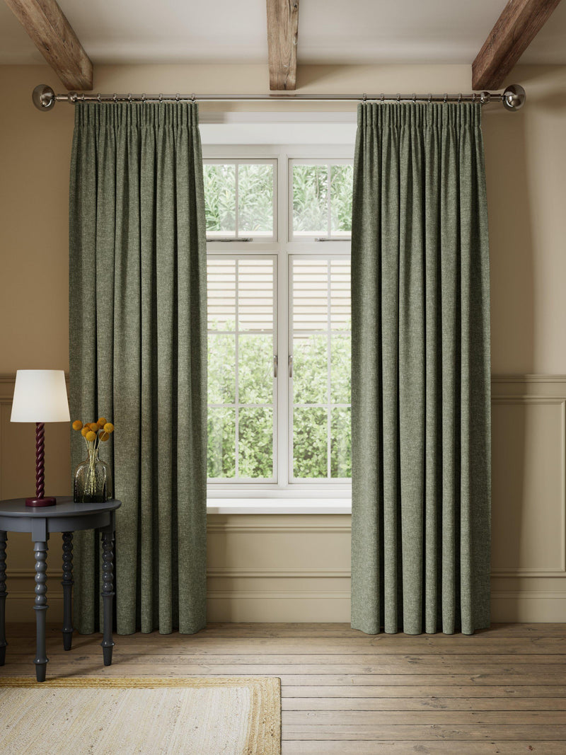John Lewis rustic twill blackout pencil pleat curtains 167x137cm - British product