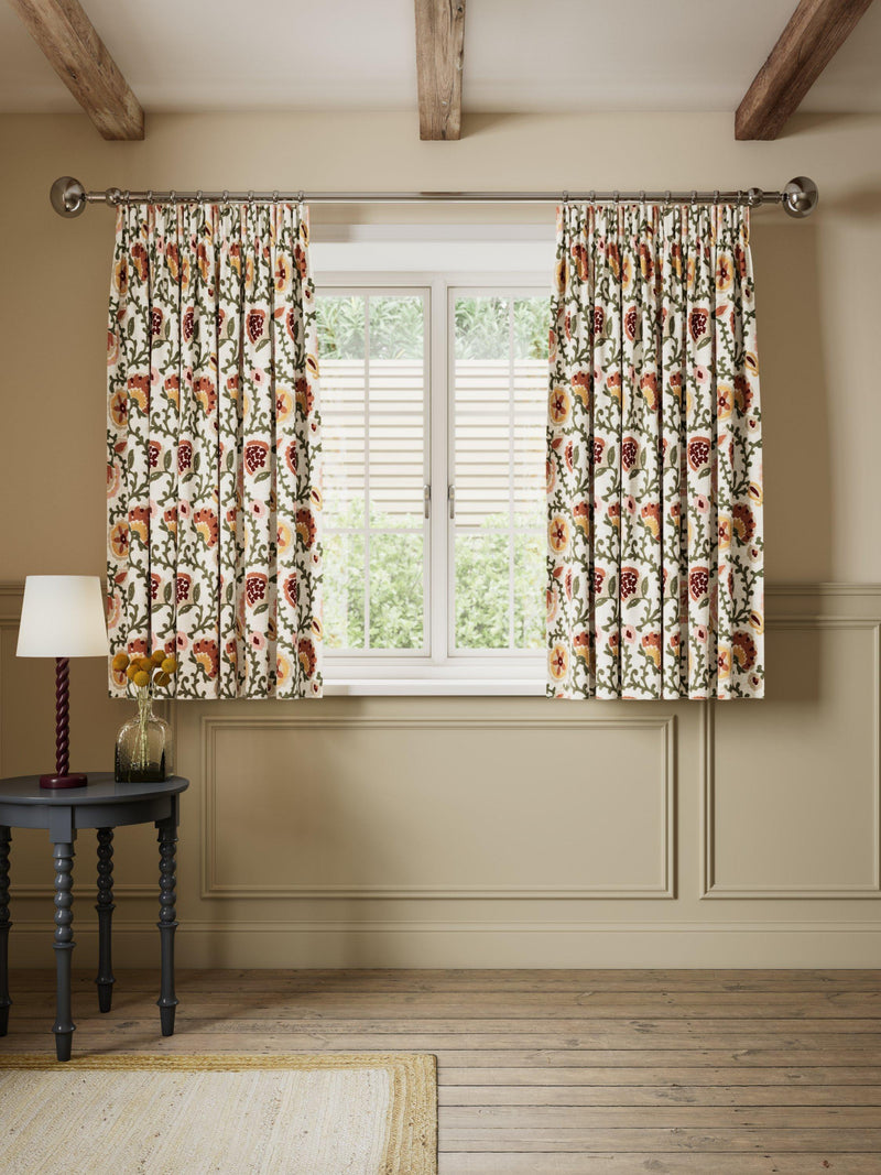 John Lewis Suzani floral embroidered blackout curtains pair, UK version