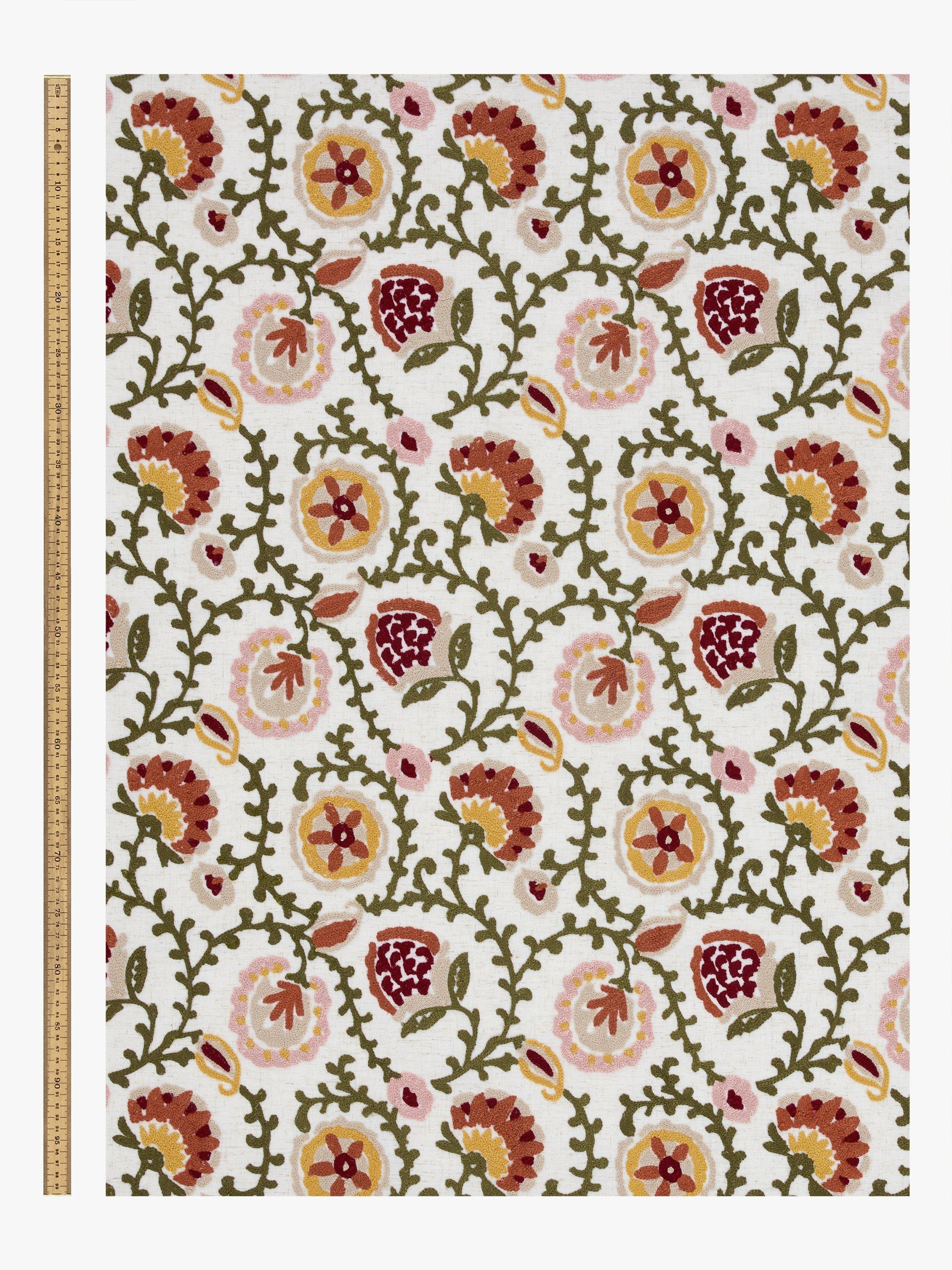John Lewis Suzani floral embroidered blackout curtains pair, UK version