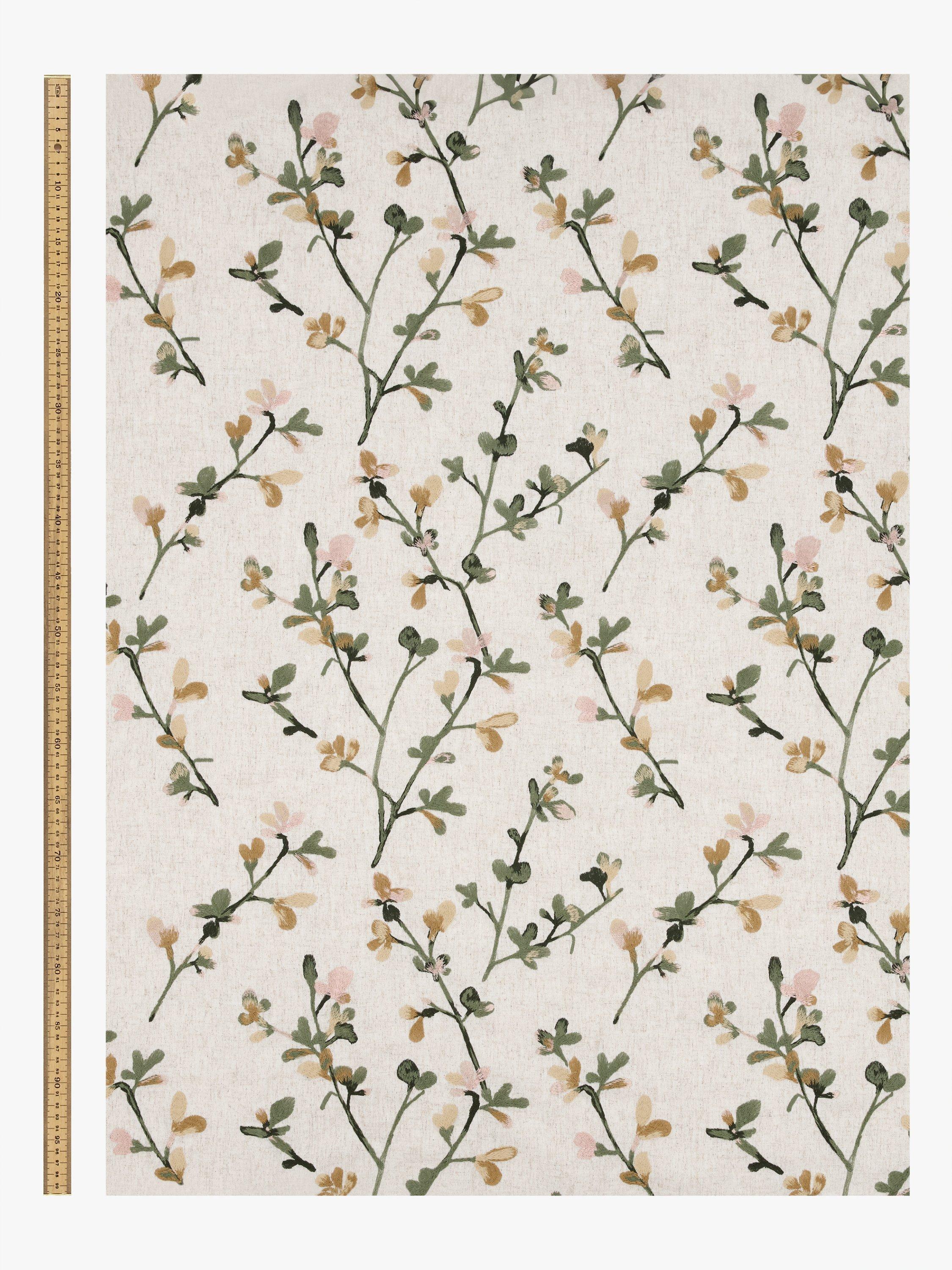 John Lewis floral pencil pleat curtains pair, imported from the UK