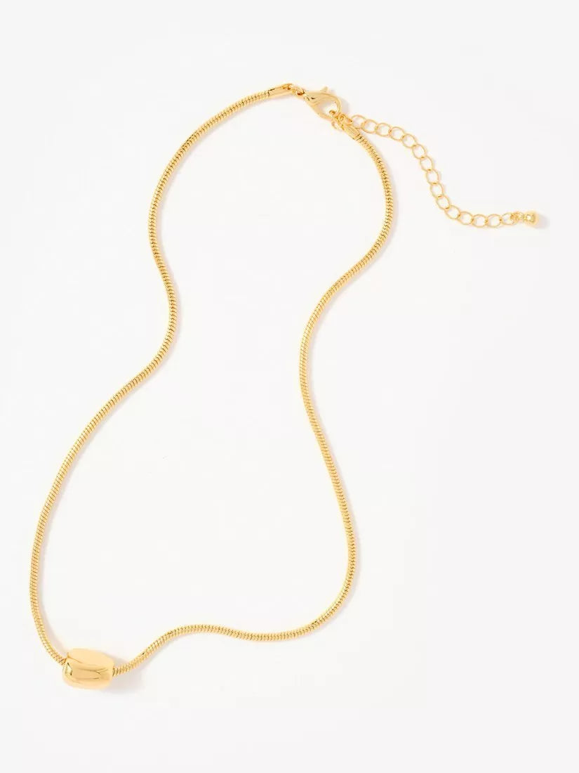 Mint Velvet sphere pendant necklace gold tone 46cm, UK version