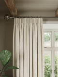 John Lewis linen look pencil pleat curtains 167cm, UK version