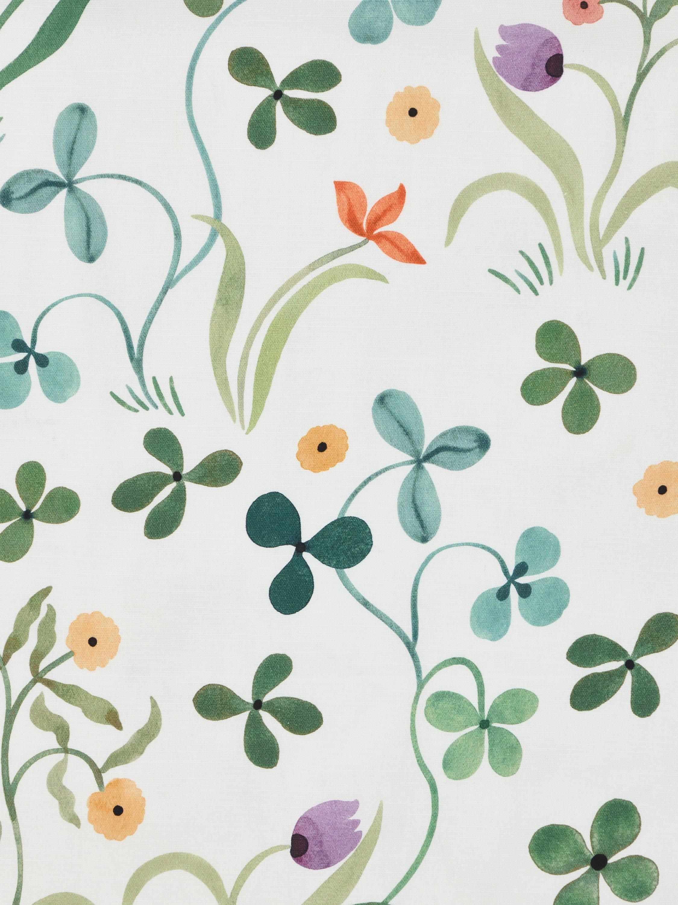 John Lewis Tulip Garden floral lined pencil pleat curtains - British product