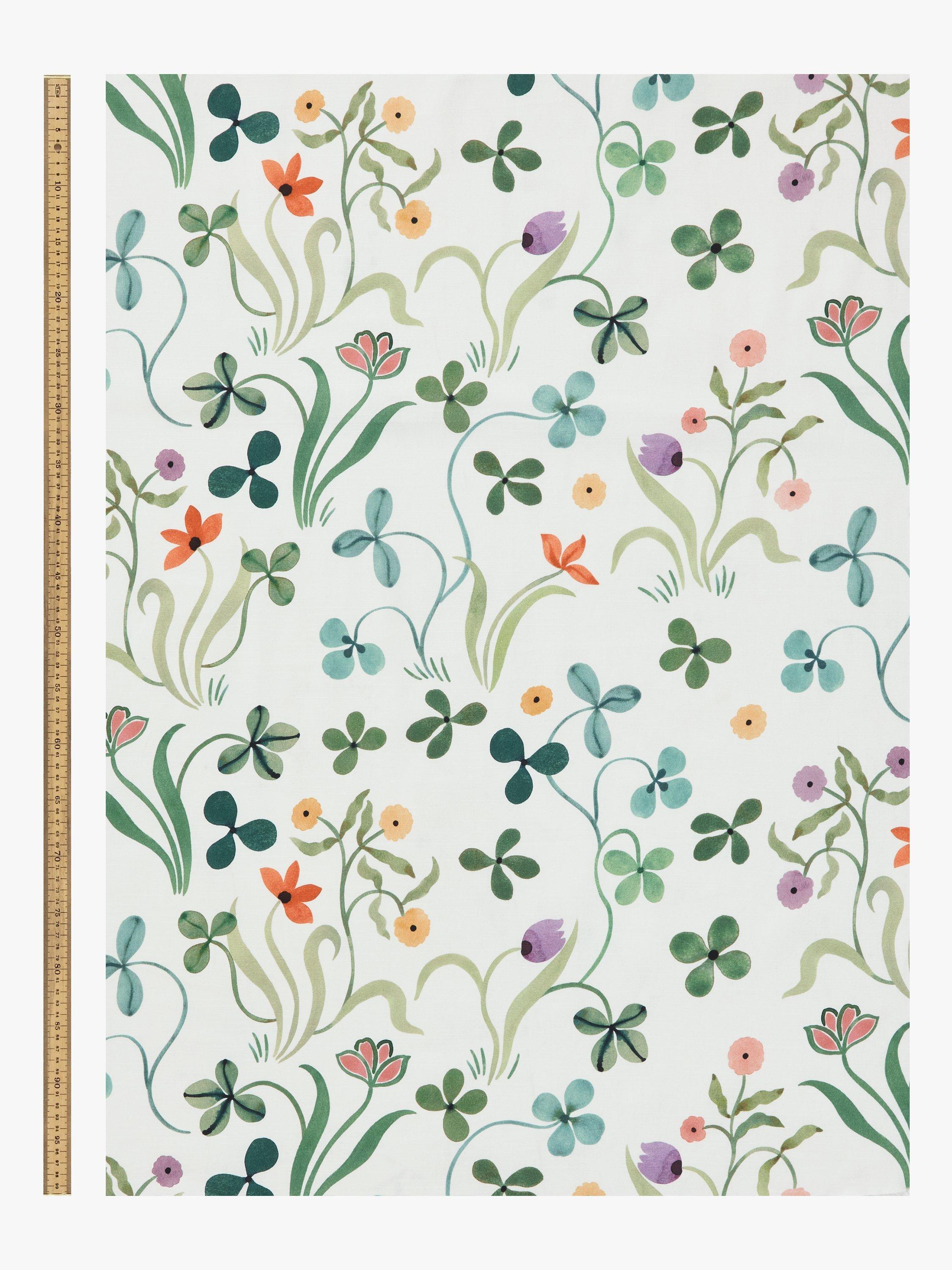 John Lewis Tulip Garden floral lined pencil pleat curtains - British product