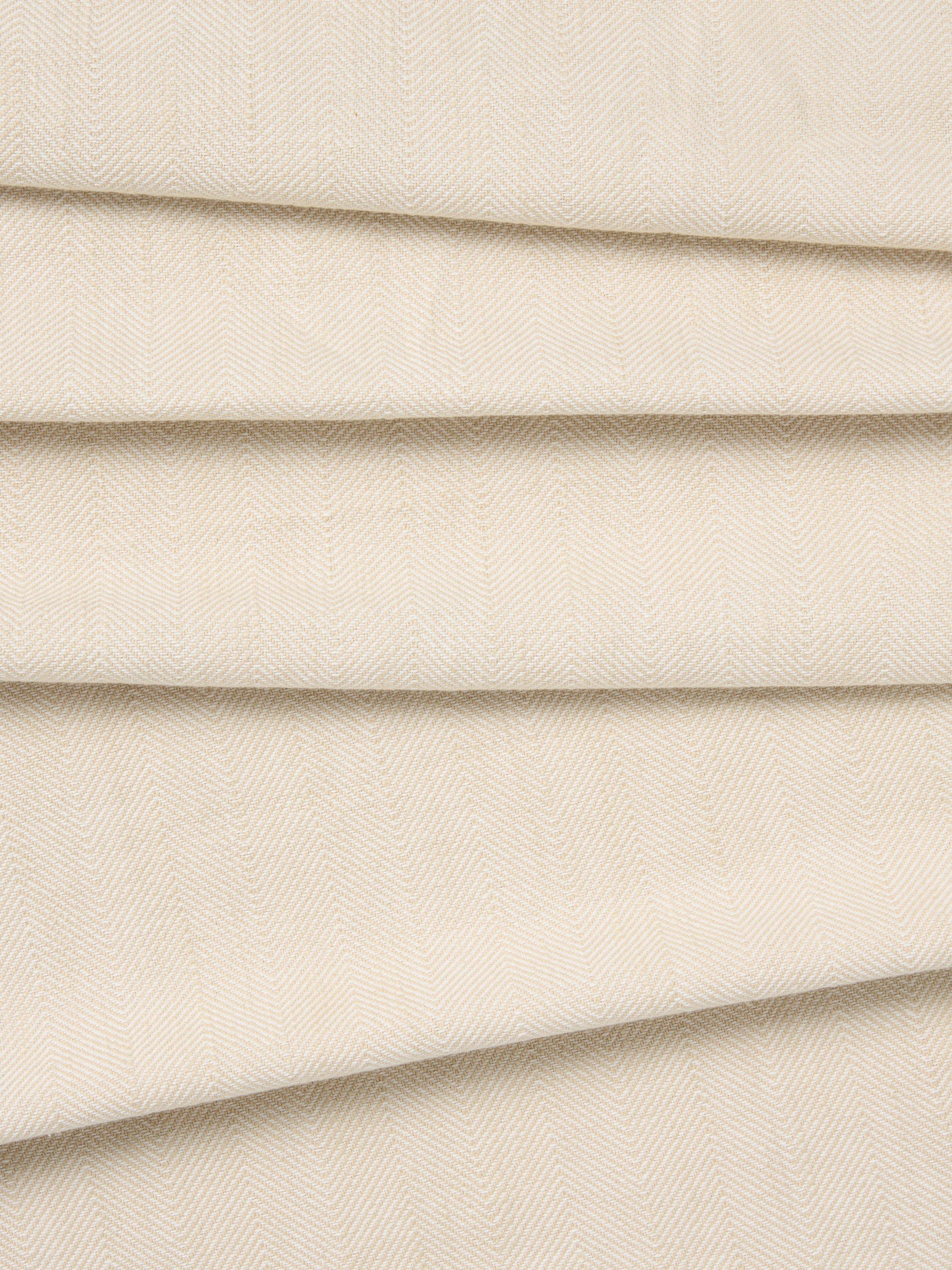 John Lewis pure cotton herringbone lined curtains 137cm drop, UK version